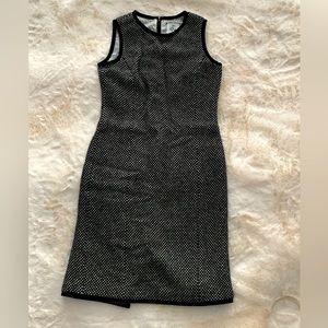 Brooks Brothers Black and Cream Wool dress